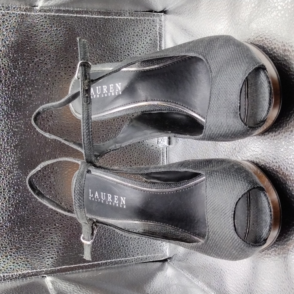 Lauren Ralph Lauren Black Sling back Heels